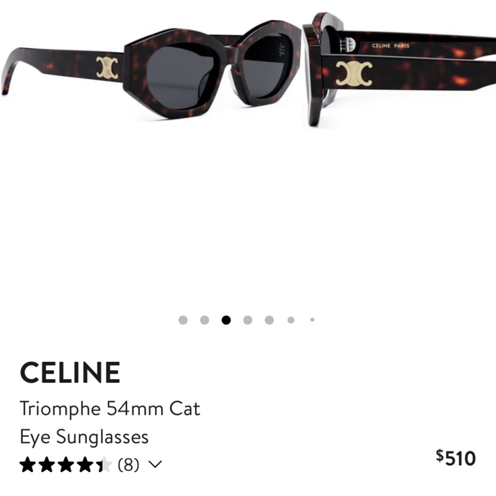 Celine Triomphe Cat Eye Sunglasses